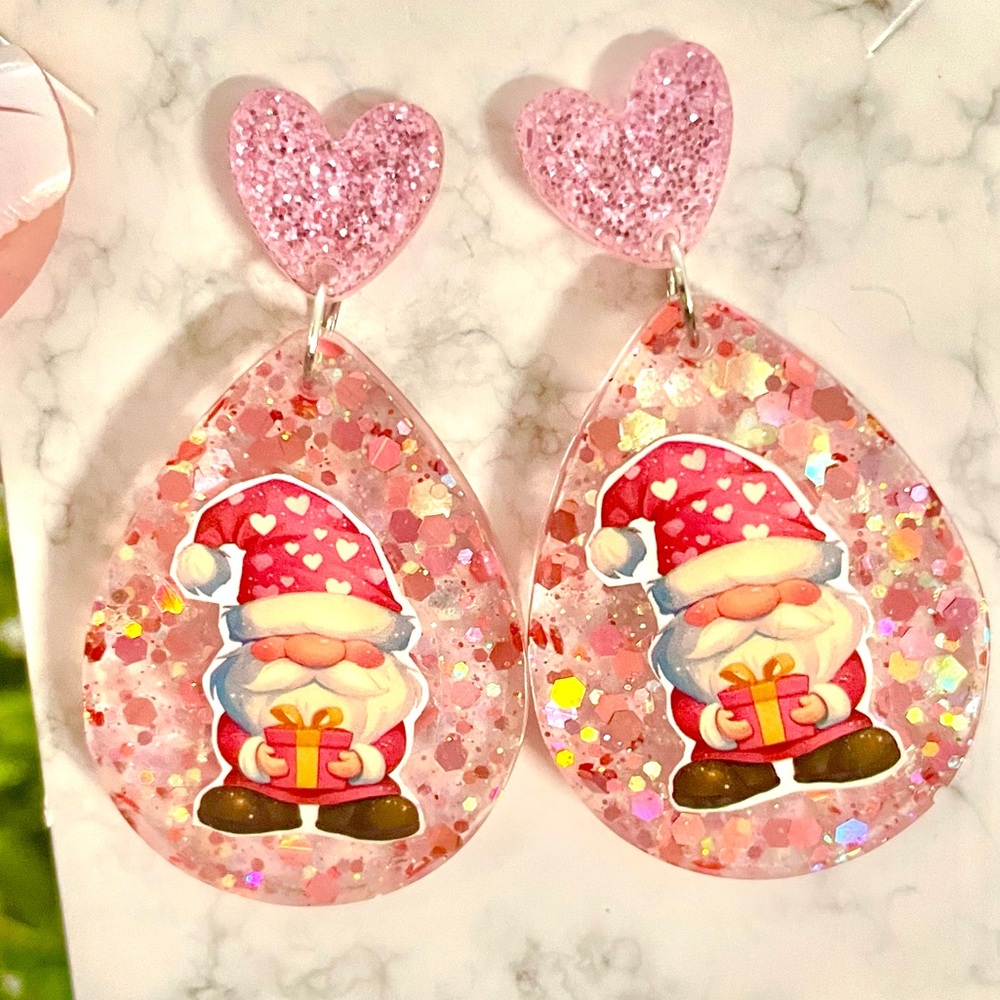 Acrylic Gnome Earrings